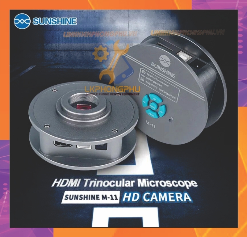 Camera Sunshine M-11 gắn kính hiển vi 3 mắt