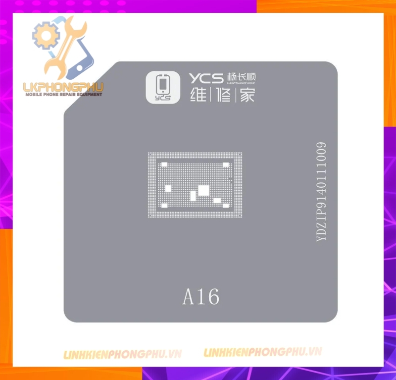 Bộ Khuôn Kèm vỉ làm chân CPU iPhone Từ A8 - A17 ( 6G - 15PRo Max )