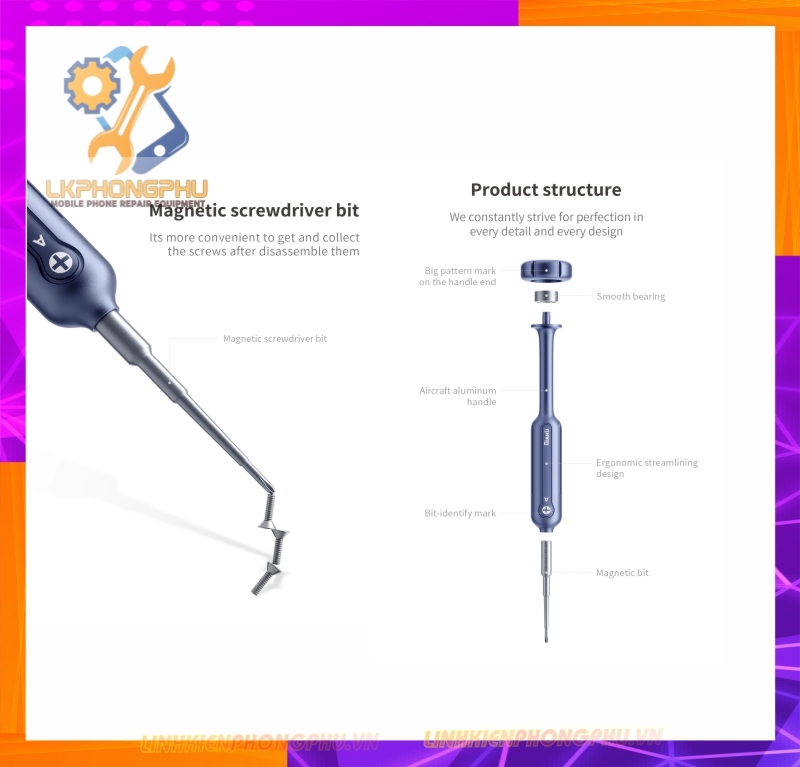 Tuavit Qianli 2D Flying Fish Screwdriver