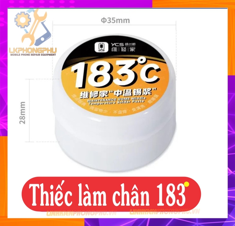 Chì làm chân IC YCS Yang Chang Shun. Nhiệt 138° - 150° - 183° - 199° - 215° New