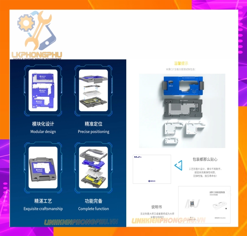 Đế Test Main Mijing C17-C18-C20-C21-C22 - C23 Từ X - 15Pro Max