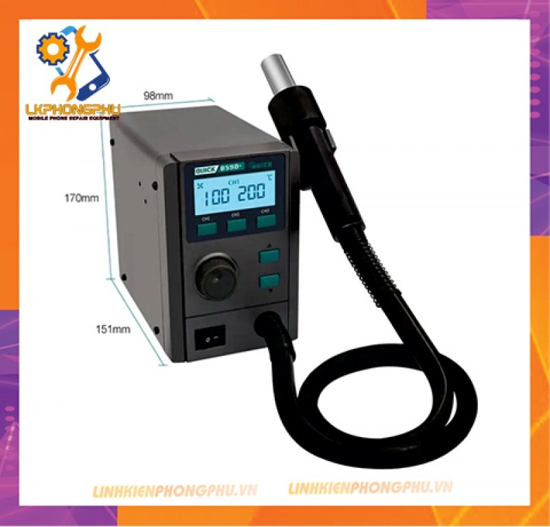 Máy Khò điện tử Quick 859D+ CS580W
