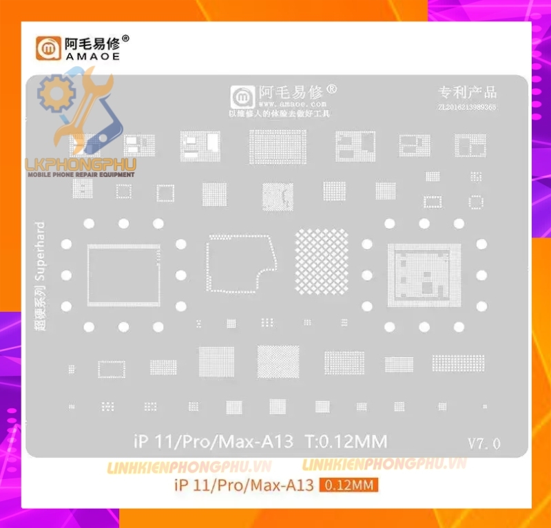 Vỉ làm chân IC Amaoe iPhone Từ 6G-15ProMax