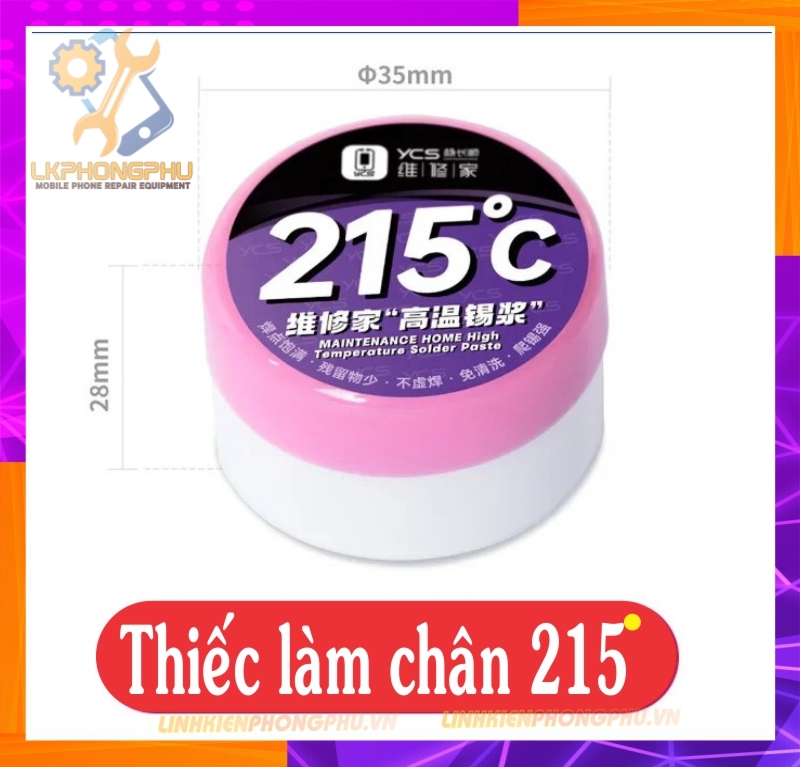 Chì làm chân IC YCS Yang Chang Shun. Nhiệt 138° - 150° - 183° - 199° - 215° New