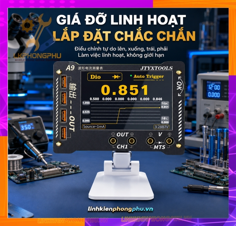 Đồng Hồ KTS JTXTOOLS A9 là đồng hồ đo dạng sóng đa năng (Waveform Multi-function Meter) 
