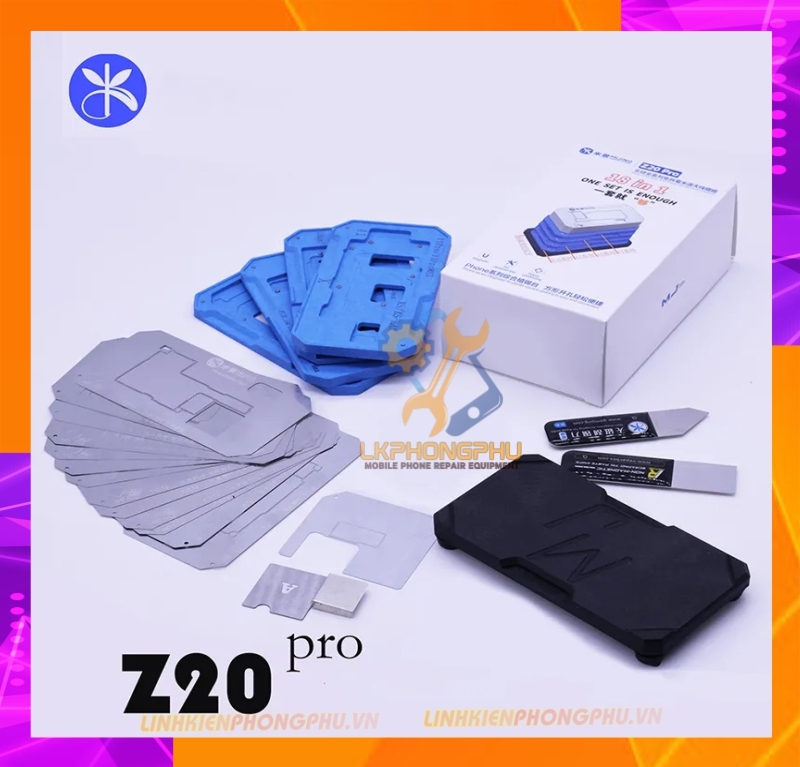 Bộ khuôn kèm vỉ làm chân viền Mijing Z20Pro All iPhone X-16ProMax