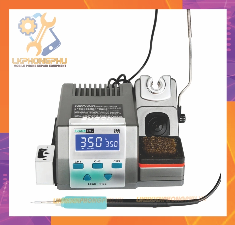 Trạm Hàn Sugon T26D CS120W Nhiệt độ 200-500℃
