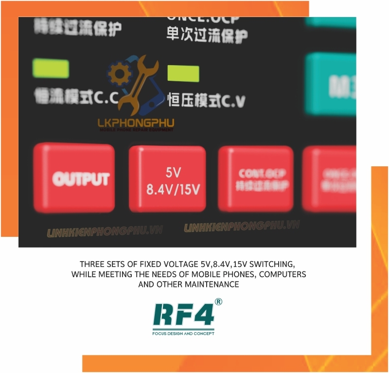 Máy Cấp Nguồn RF4 3005D Pro Kim và Số CS150W 30V5A