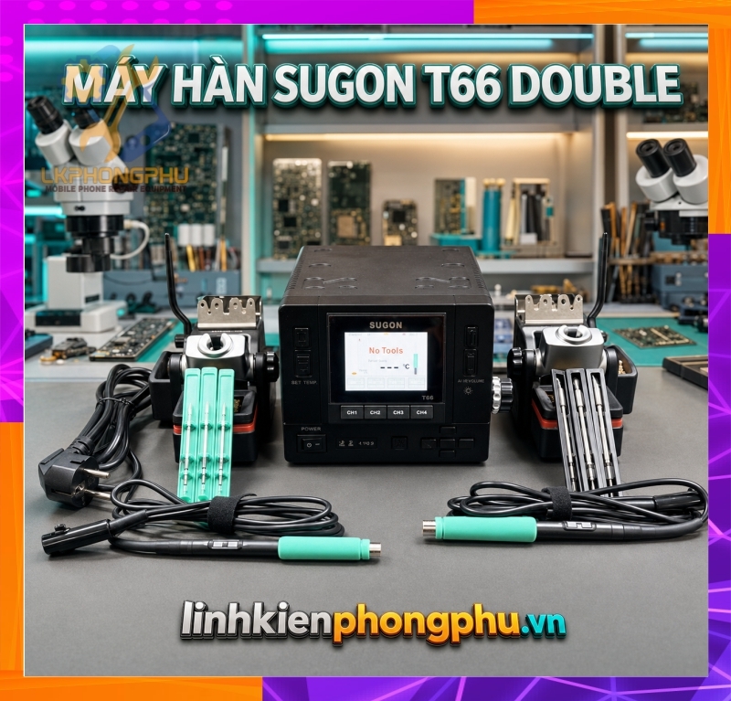 Máy Hàn 2 Tay Sugon T66 CS 230W ( 2 Tay C210 và C245 Kèm 6 mũi )