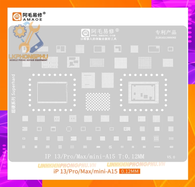 Vỉ làm chân IC Amaoe iPhone Từ 6G-15ProMax