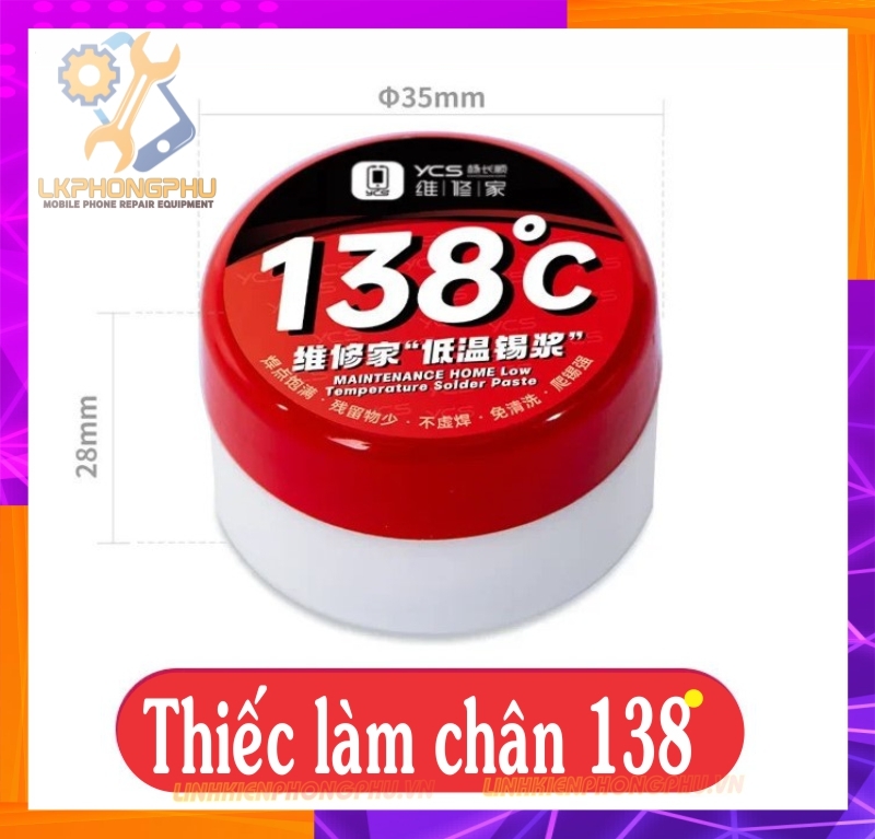Chì làm chân IC YCS Yang Chang Shun. Nhiệt 138° - 150° - 183° - 199° - 215° New