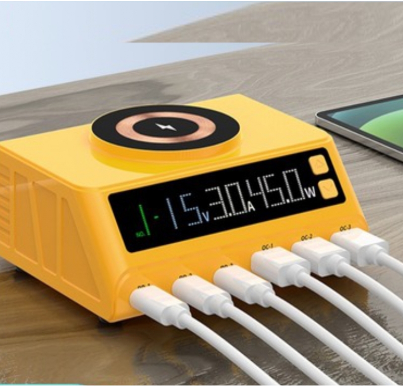 Bộ Sạc Đa Năng 7 in 1 : 3 cổng PD - 3 Cổng USB và Sạc Không Dây: Mijing WLX-M9A