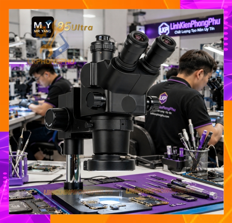 Mr.Yang MY-85 Ultra (hay YCS Mr.Yang 85 Ultra) Dòng kính hiển vi soi nổi 3 mắt chuyên nghiệp