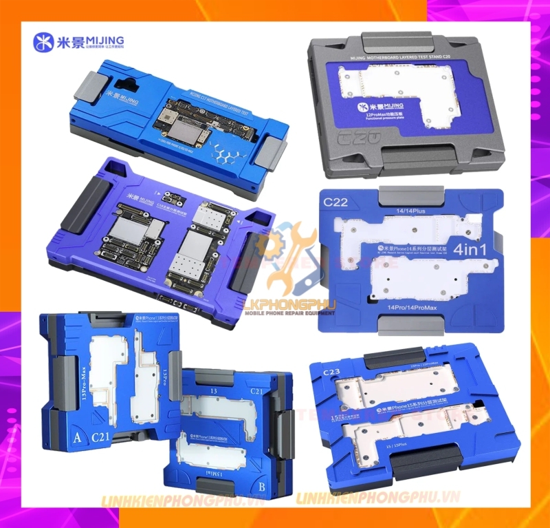 Đế Test Main Mijing C17-C18-C20-C21-C22 - C23 Từ X - 15Pro Max