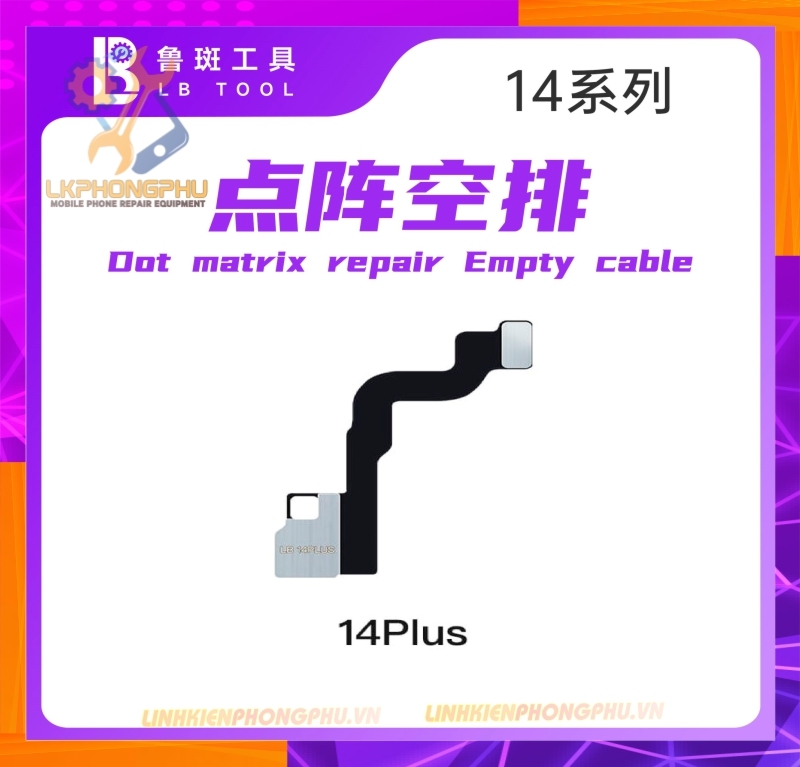 Cáp sửa Face ID khò hàn không tách thấu (không tách đế lăng kính) từ iPhone 13 đến iPhone 17