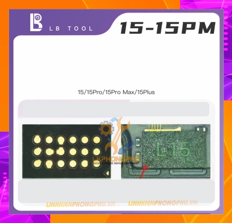 IC Làm Face ID Luban 1 Tầng Remeo 2: Từ X - 12Pro Max / 13-14 Series / 15 Series