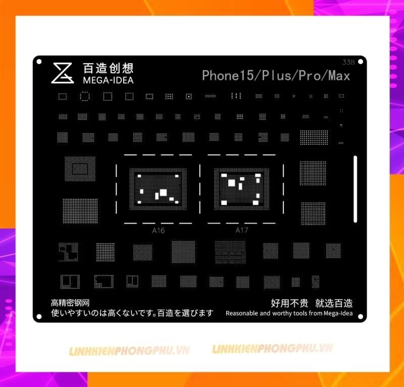 Vỉ làm chân IC iPhone Qianli Mega Idea Từ 7G - 14Promax