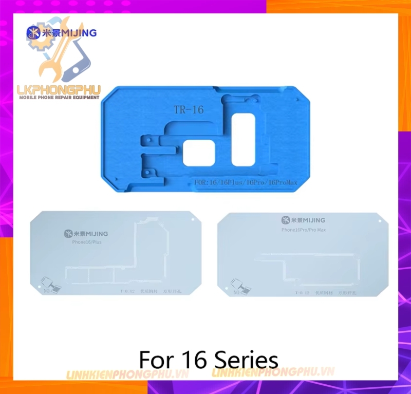 Bộ khuôn kèm vỉ làm chân viền Mijing Z20Pro All iPhone X-16ProMax