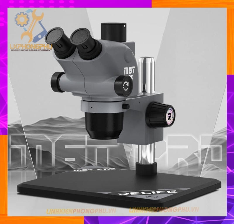 Kính Hiển Vi 3 Mắt Relife M6T Pro - B11 - Zoom 6.5-65X - Full 8 Màu New Hot 2024 by Sunshine