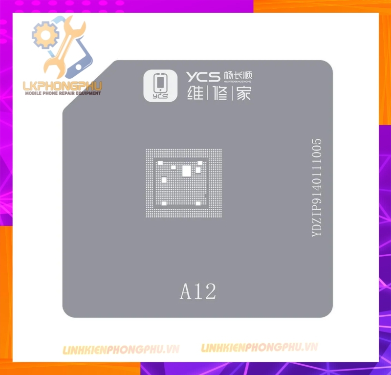 Bộ Khuôn Kèm vỉ làm chân CPU iPhone Từ A8 - A17 ( 6G - 15PRo Max )
