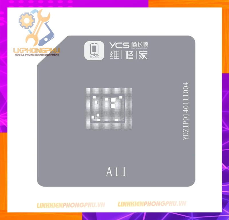 Bộ Khuôn Kèm vỉ làm chân CPU iPhone Từ A8 - A17 ( 6G - 15PRo Max )