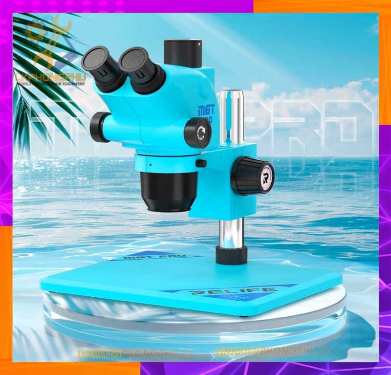 Kính Hiển Vi 3 Mắt Relife M6T Pro - B11 - Zoom 6.5-65X - Full 8 Màu New Hot 2024 by Sunshine