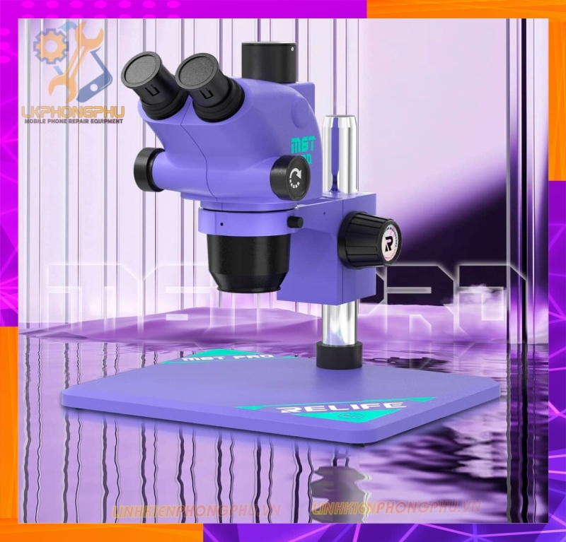 Kính Hiển Vi 3 Mắt Relife M6T Pro - B11 - Zoom 6.5-65X - Full 8 Màu New Hot 2024 by Sunshine
