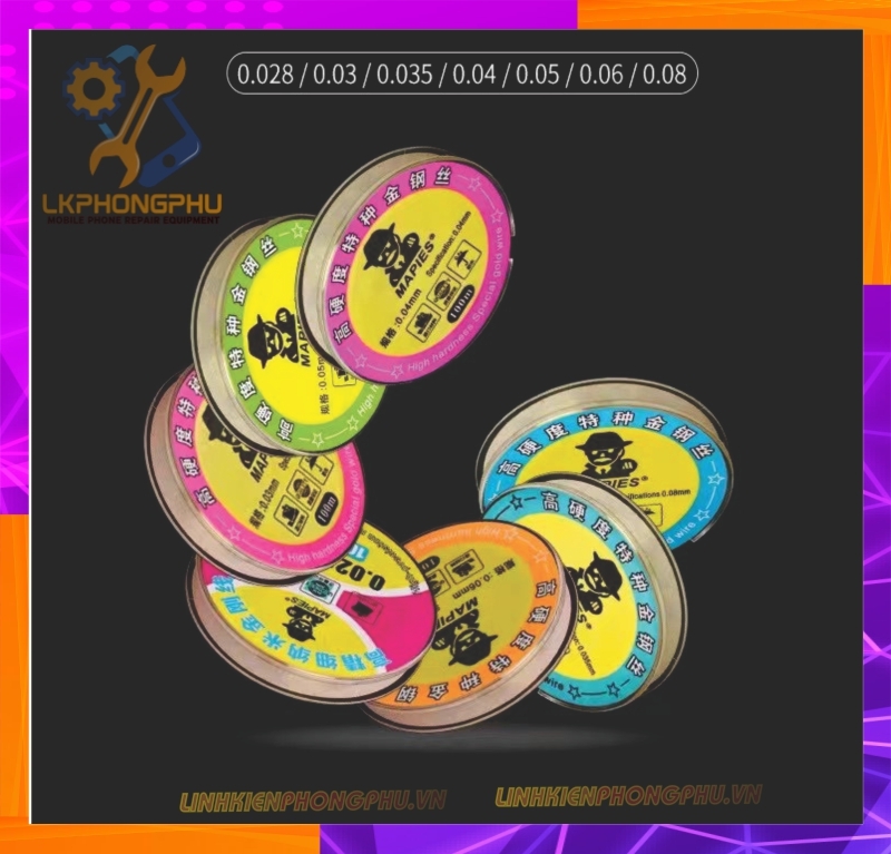 Dây cắt kính Từ 0.02mm -> 0.08mm-100m