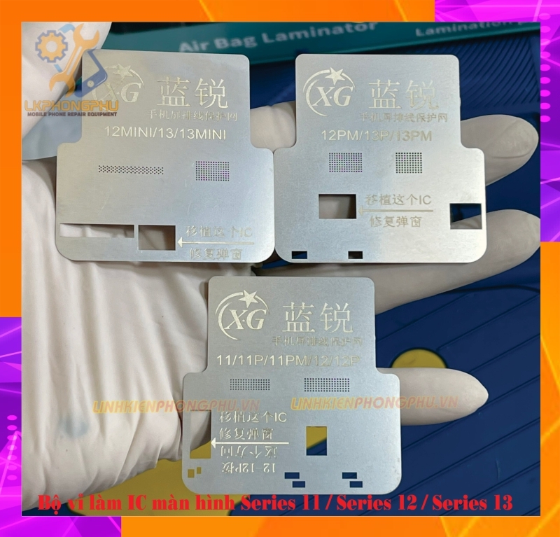 Vỉ làm IC màn hình iPhone 2 in 1 Từ 11-13ProMax ( Bộ 3 vỉ )