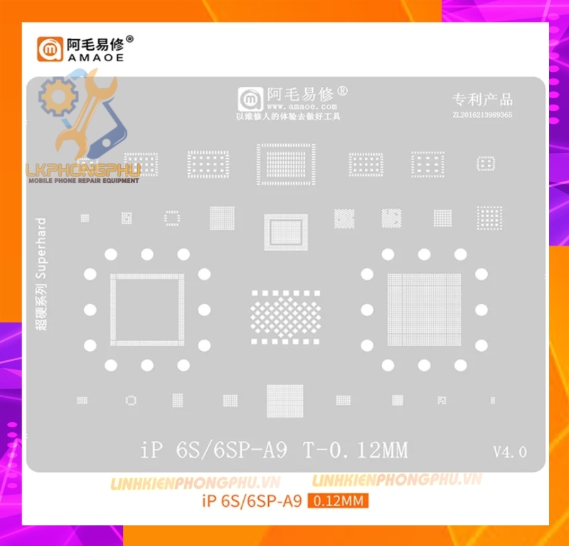 Vỉ làm chân IC Amaoe iPhone Từ 6G-15ProMax