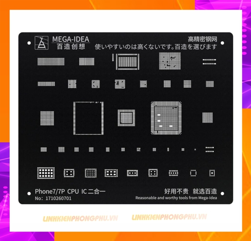 Vỉ làm chân IC iPhone Qianli Mega Idea Từ 7G - 14Promax