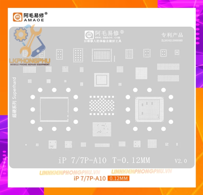 Vỉ làm chân IC Amaoe iPhone Từ 6G-15ProMax