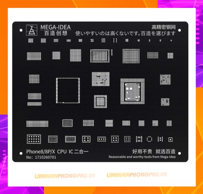 Vỉ làm chân IC iPhone Qianli Mega Idea Từ 7G - 14Promax