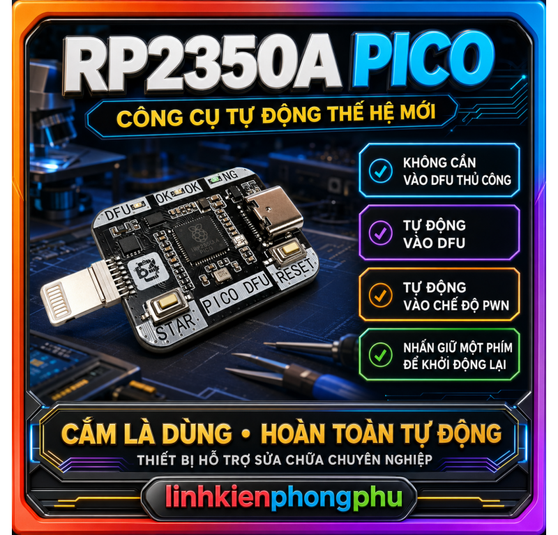 Mạch Waveshare RP2350 Pico DFU - PWN MODE  - Usbliter8 