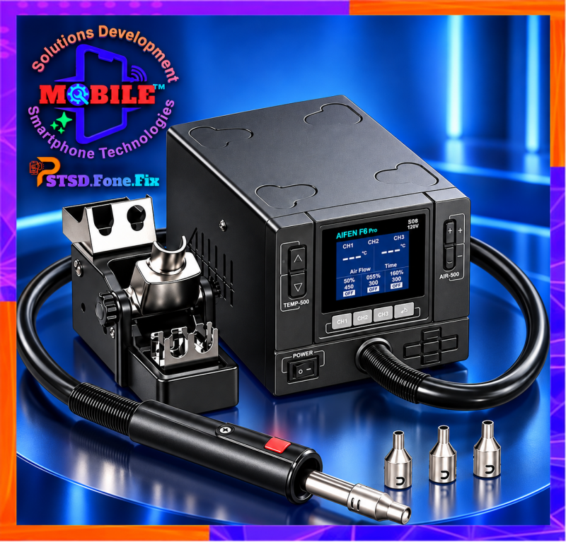Máy Khò AiFen F6 Pro Đầu Nhỏ Công Suất Siêu Lớn 1000W Kèm 3 Đầu Đi Kèm