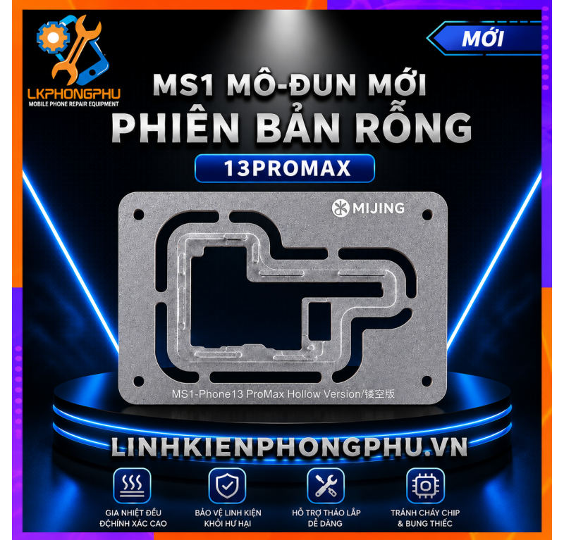 Bộ Khuôn Rỗng Đế Gia Nhiệt Tách Ghép Main Mijing MS1 New 2026 ( 11-17PM )