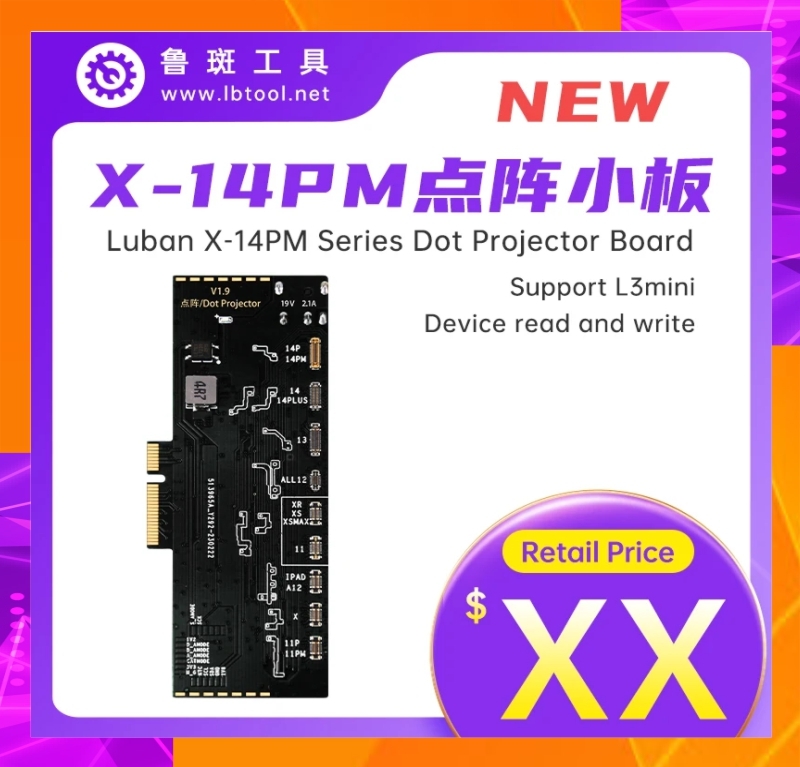Mạch sửa Face ID Luban L3mini Không Khò Hàn X-14ProMax