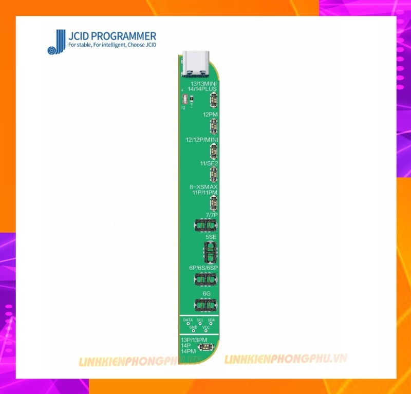Mạch JCID Fix Pin 7G - 14ProMax dùng cho Box V1S - V1SE - V1SPro