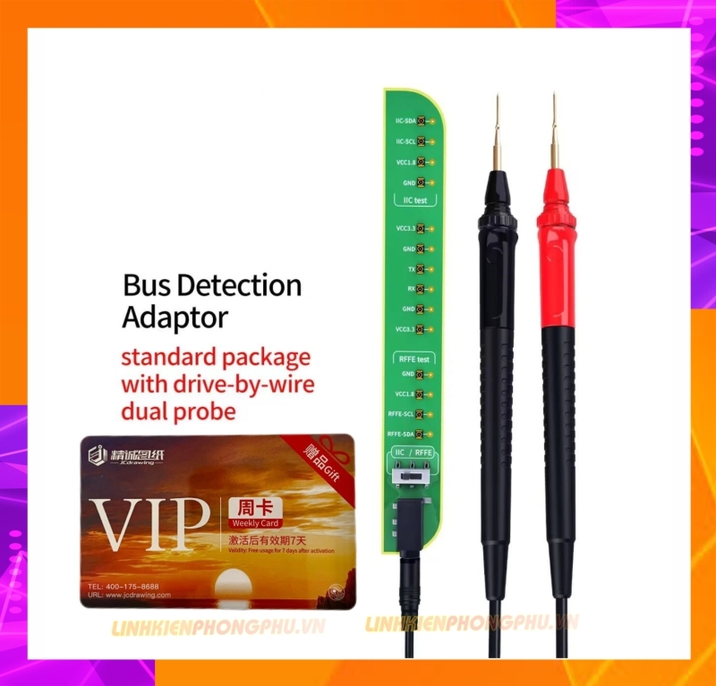 Mạch đo Sóng RFFE JCID dùng cho Box V1SE - V1SPro kèm thẻ VIP 7 Day