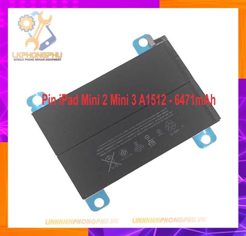 Pin Ipad Mini 2 - 3 Zin A1512 - 6471mAh