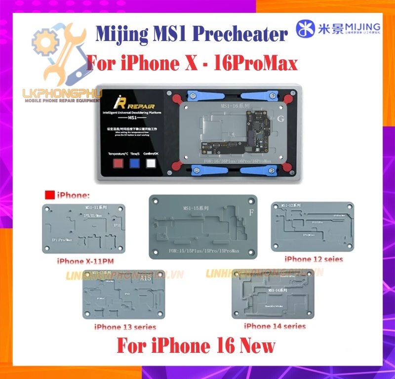 Đế Nhiệt Tách Ghép Main Mijing MS1 X - 16ProMax