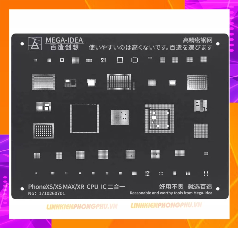 Vỉ làm chân IC iPhone Qianli Mega Idea Từ 7G - 14Promax