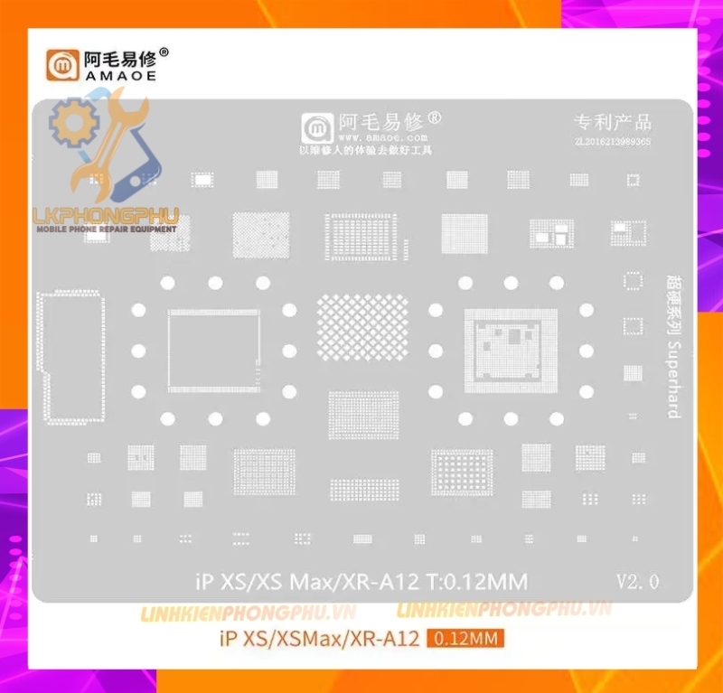 Vỉ làm chân IC Amaoe iPhone Từ 6G-15ProMax