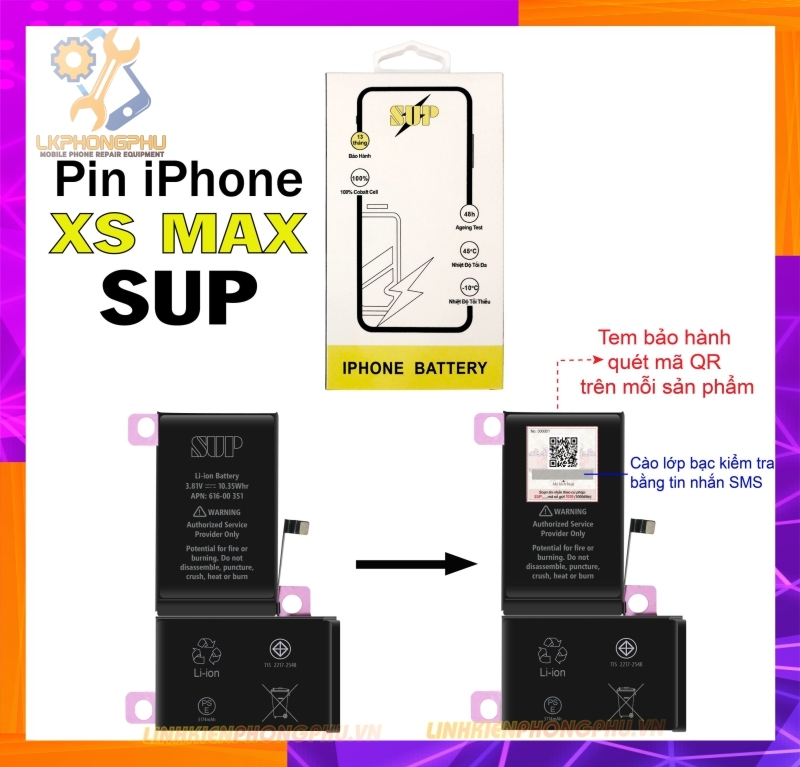 Pin iPhone XSM SUP – 3174mAh